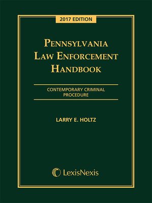 cover image of Pennsylvania Law Enforcement Handbook